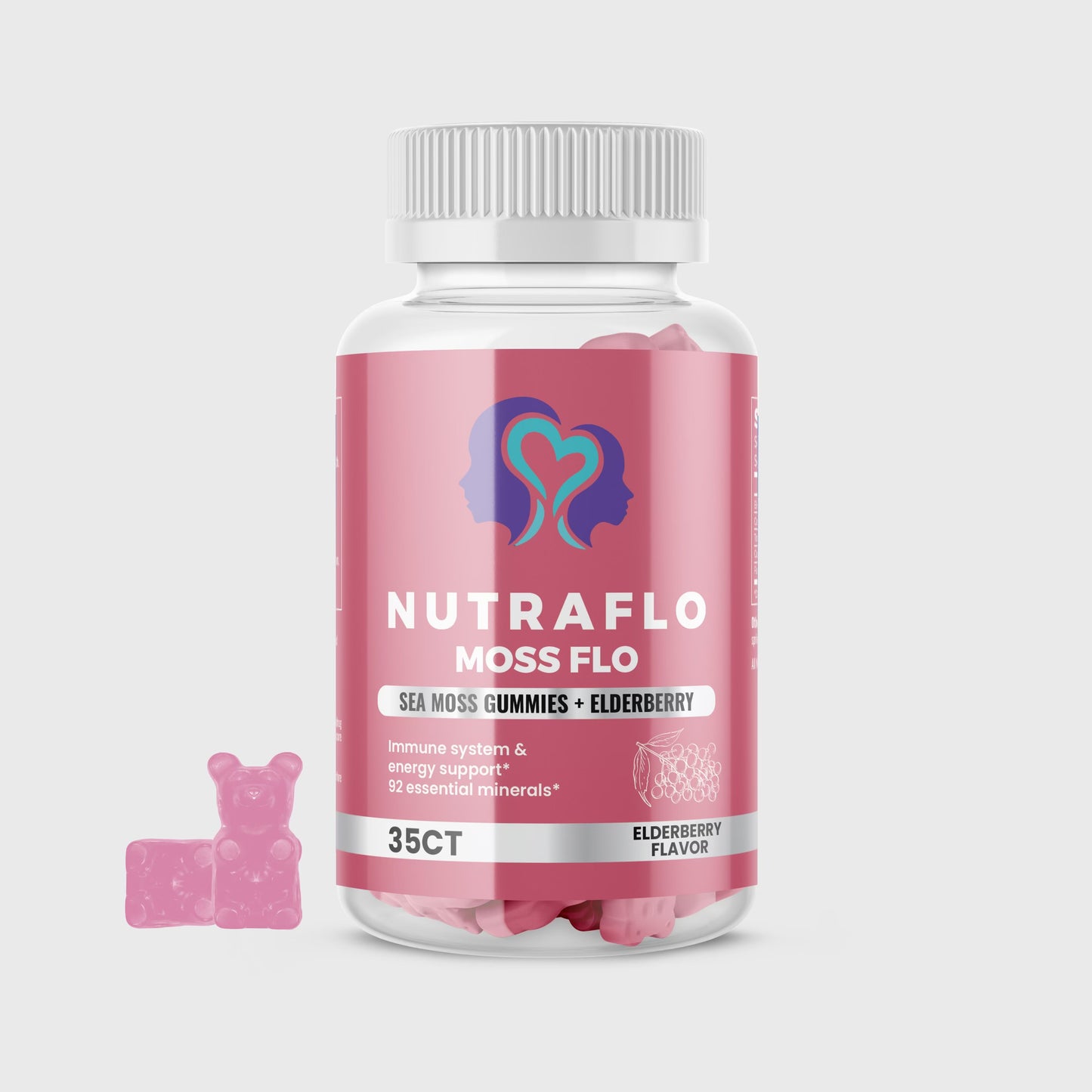 NUTRAFLO Sea Moss & Elderberry Gummies