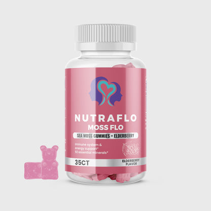 NUTRAFLO Sea Moss & Elderberry Gummies